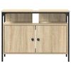 vidaXL Waschbeckenschrank mit T&uuml;r Braun 80 x 30 x 60 cm Holzwerkstoff