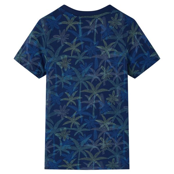Kinder-T-Shirt Marineblau 140