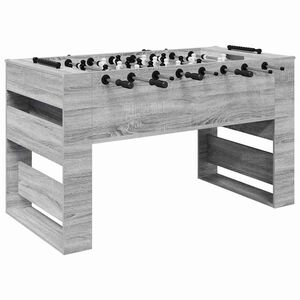 vidaXL Tischfu&szlig;balltisch Sonoma-Grau 146,5 x 74 x 85 cm Holzwerkstoff
