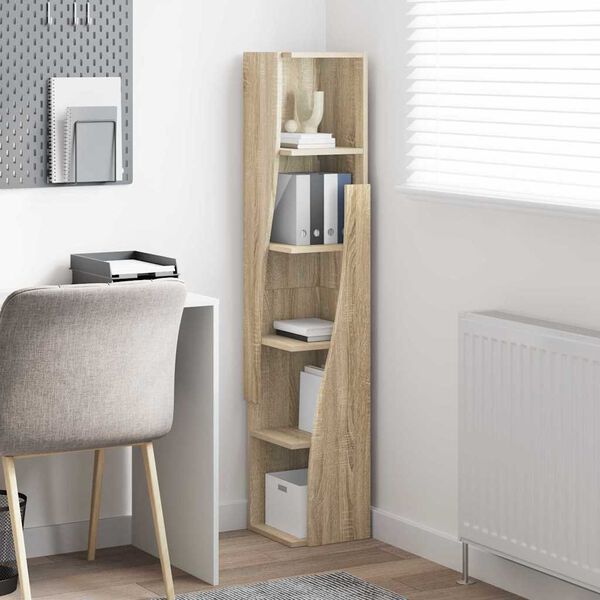 vidaXL Eckschrank Sonoma-Eiche 27,5x27x140cm Holzwerkstoff