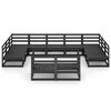 vidaXL 11-tlg. Garten-Lounge-Set Massivholz Kiefer