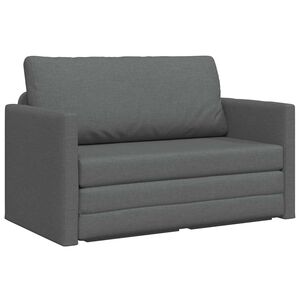 vidaXL Schlafsofa 110cm Dunkelgrau Stoff