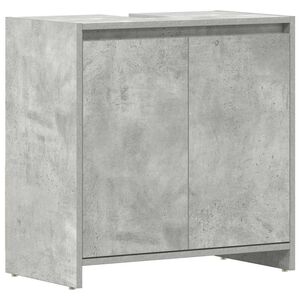 vidaXL Badezimmerschrank Betongrau 60x33x60 cm Holzwerkstoff
