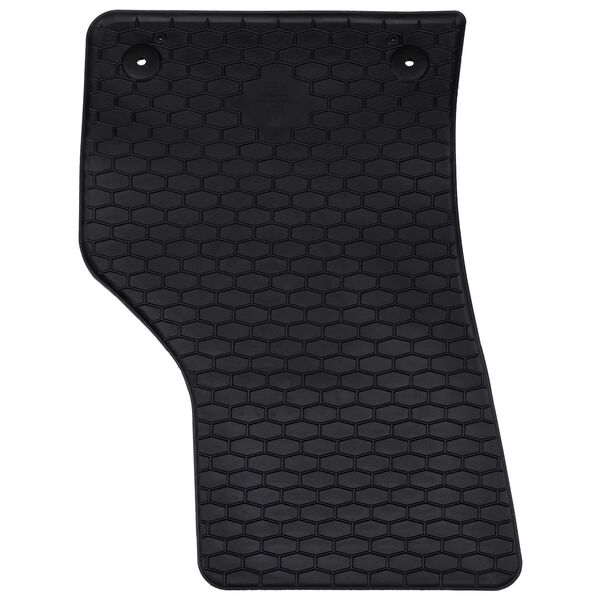 vidaXL Autofu&szlig;matte 4 pcs Schwarz Gummi