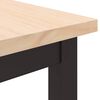 vidaXL Tisch Natur 80 x 50 x 77 cm Ingenieure Holz und Stahl