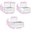 vidaXL Outdoor-Sofagarnitur 4 St&uuml;ck Natur Massivholz Akazie