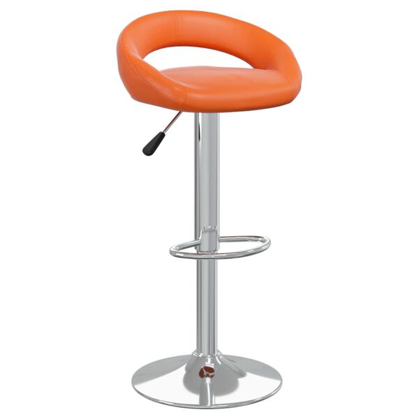 vidaXL Barhocker 2 Stk. Orange Kunstleder