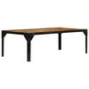 vidaXL Couchtisch Raues Massives Mangoholz und Stahl 110 cm