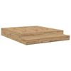 vidaXL Aufbewahrungsbettgestell Artisan-Eiche 180 cm Holzwerkstoff