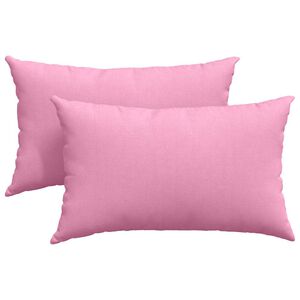 vidaXL Sofakissen 2 stk. Stoff Rosa 50 x 30 cm