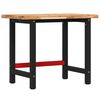 vidaXL Werkbank 100x60x83 cm Massivholz Akazie Rechteckig