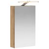 vidaXL Badezimmerspiegelschrank Kunsthandwerk Eiche 30 x 10,5 x 50 cm
