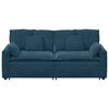 vidaXL Modulares Sofa mit Kissen Blau