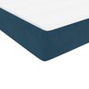 vidaXL Boxspringbett mit Matratze & LED Dunkelblau 80x210 cm Samt