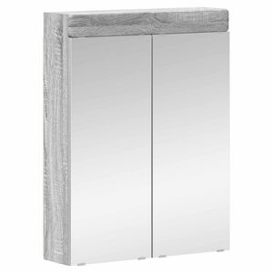 vidaXL Badezimmerspiegelschrank TULUM Graues Sonoma 60 x 16,5 x 78 cm