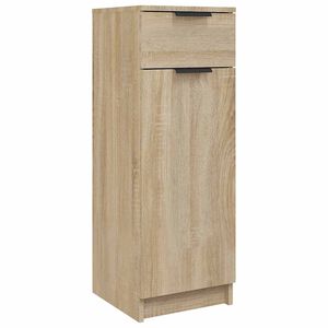 vidaXL Badschrank Sonoma-Eiche 32x33,5x90 cm Holzwerkstoff