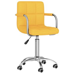 vidaXL B&uuml;rostuhl Drehbar Senfgelb Stoff