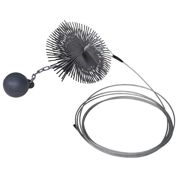 vidaXL Kaminbesen Rund 20 cm Durchmesser