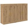 vidaXL Wandmontierter Schrank 2 pcs Artisan-Eiche 69,5 x 34 x 90 cm