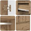 vidaXL Badezimmerschrank mit Speicher Artisan-Eiche 79,5 x 49 x 156 cm