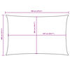 vidaXL Sonnensegel Oxford-Gewebe Rechteckig 4x7 m Rot