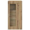 vidaXL Wandmontierter Schrank mit Regal Artisan-Eiche 55 x 29 x 100 cm