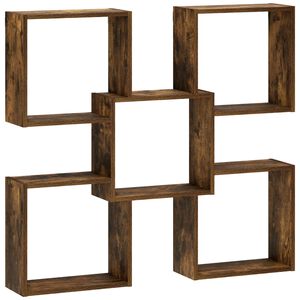 vidaXL Wandregal R&auml;uchereiche 99,5 x 17 x 91 cm Holzwerkstoff