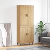 vidaXL Highboard Sonoma-Eiche 69,5x34x180 cm Holzwerkstoff