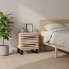 vidaXL Nachttische 2 Stk. 40x34x46 cm Gebleichtes Massivholz Mango