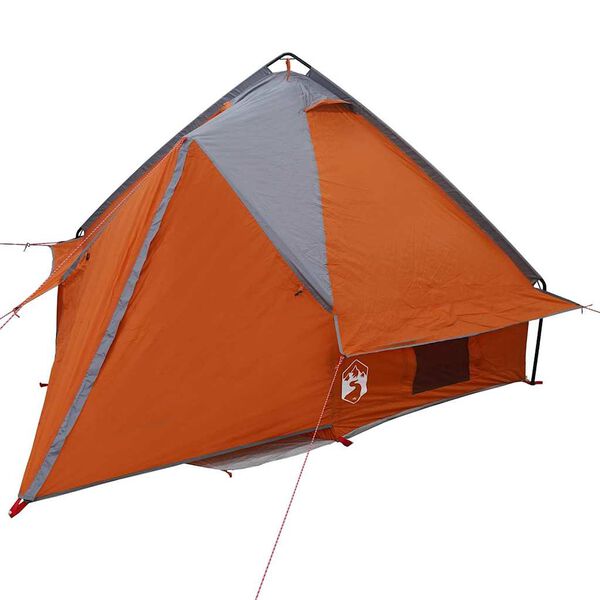 vidaXL Teepee Zelt mit Dach Grau und Orange 490 x 410 x 210 cm