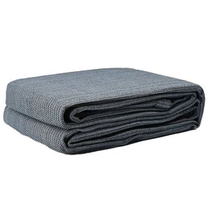 vidaXL Zeltteppich Blau und Grau 200 x 200 cm Polyethylen