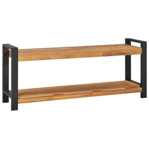 vidaXL Sitzbank 120 cm Massivholz Teak