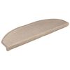 vidaXL Selbstklebende Stufenmatten 15 Stk. 80 x 24,5 x 3,5 cm Taupe