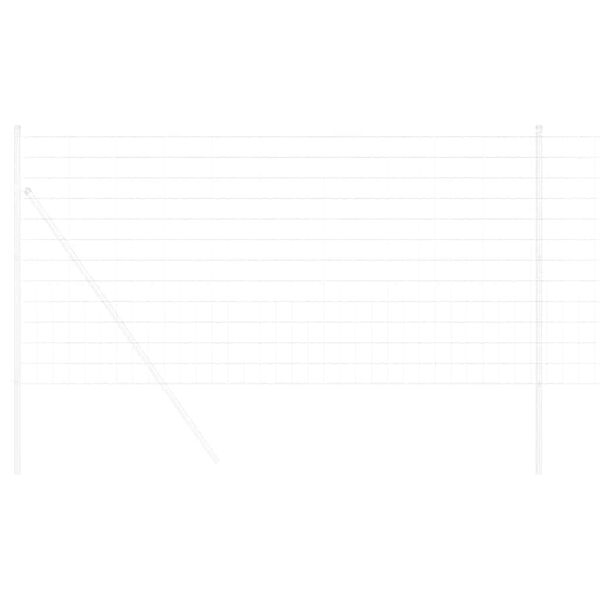 vidaXL Eurozaun Silber 1,4 x 10 m Feuerverzinktes Eisen