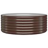 vidaXL Hochbeet Verzinkter Stahl 100x100x36 cm Braun