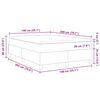 vidaXL Boxspringbett Creme und Wei&szlig; 140 x 200 cm Cordstoff
