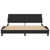 vidaXL Bettgestell ohne Matratze "Hanko" Schwarz 180x200 cm Samt