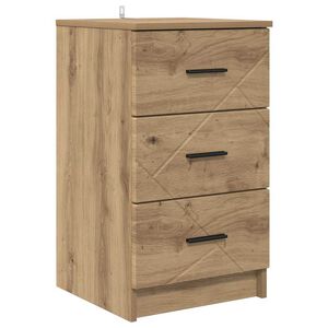 vidaXL Nachttisch Artisan-Eiche 38 x 38 x 66 cm Holzwerkstoff