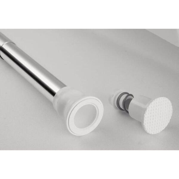 RIDDER Duschvorhangstange Ausziehbar 110 - 185 cm Chrom 55200