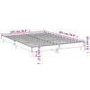 vidaXL Bettgestell ohne Matratze Sonoma-Eiche 140x200 cm Holzwerkstoff