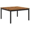 vidaXL Couchtisch Nat&uuml;rlich und Schwarz 80 x 80,5 x 45 cm