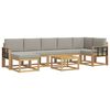 vidaXL Outdoor-Sofagarnitur 8 stk. Wei&szlig; und Hellgrau