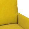 vidaXL Sofas mit Kissen 110cm Gelb Sperrholz