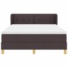 vidaXL Boxspringbett mit Matratze Dunkelbraun 160 x 200 cm Stoff