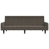 vidaXL Schlafsofa 2-Sitzer Dunkelgrau Mikrofasergewebe