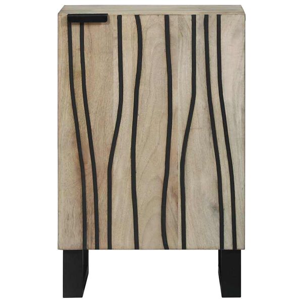 vidaXL Waschbeckenschrank mit T&uuml;r Wei&szlig; 38 x 33,5 x 58 cm Holzwerkstoff