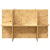vidaXL Terrarienbasis mit Regal Braun 80 x 40 x 50 cm OSB