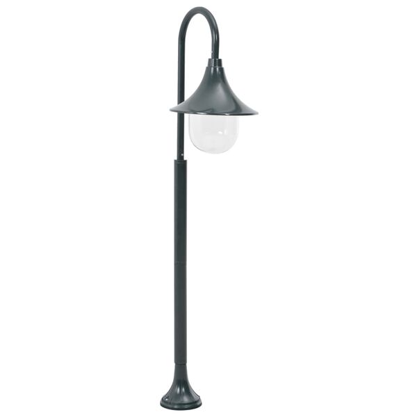 vidaXL Garten-Pollerleuchte E27 120 cm Aluminium Dunkelgr&uuml;n