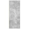 vidaXL Bücherregal 2 Fächer Betongrau 40x30x76,5 cm Holzwerkstoff