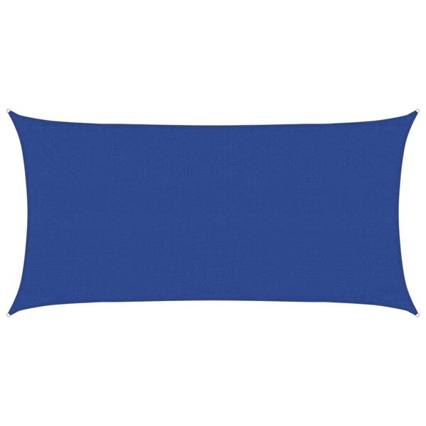 vidaXL Sonnensegel 160 g/m&sup2; Rechteckig Blau 3x6 m HDPE